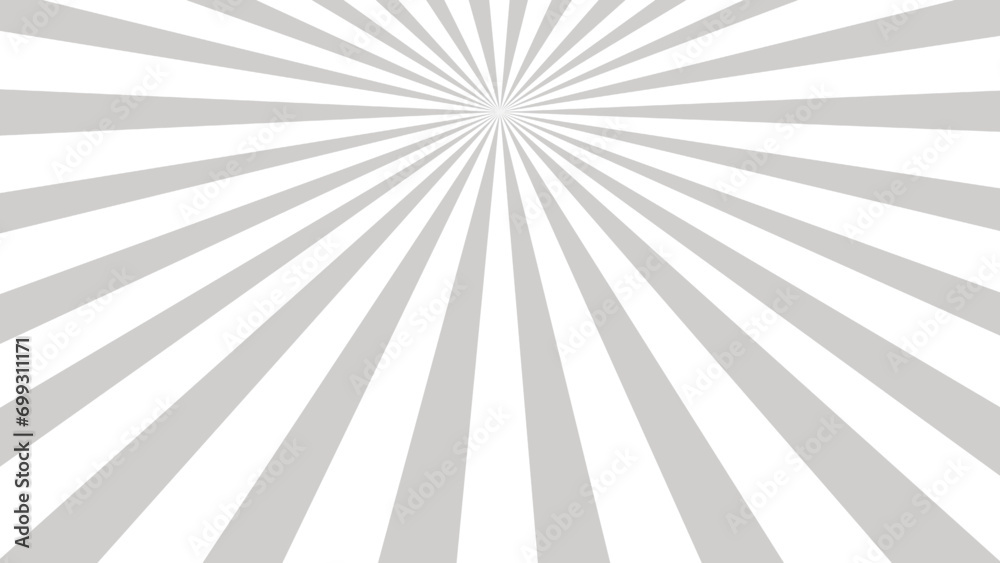 Obraz premium Grey and white sunburst background