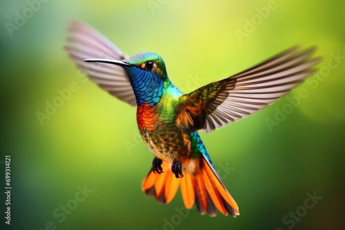 Close up of very beautiful hummingbird.