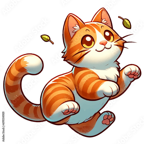 Fototapeta Naklejka Na Ścianę i Meble -  Cats Cute Pet Illustrations animal