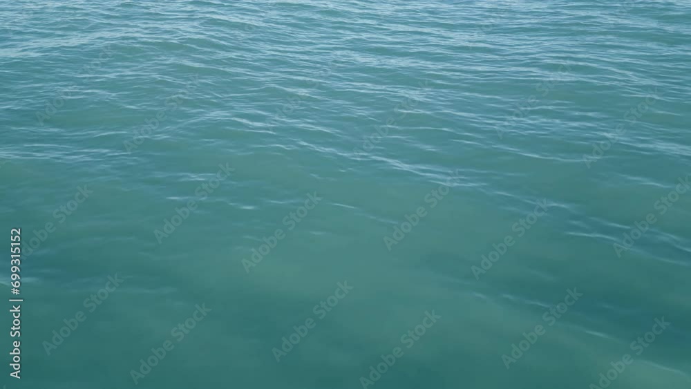 Water Surface blue sea water nature. Fly Over Ocean Water Surface blue sea water nature. Fly Over Ocean