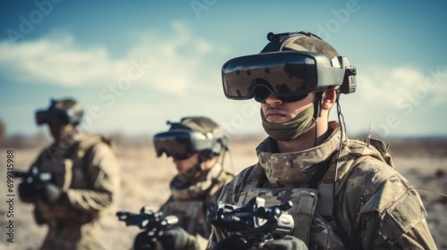 drone operator soldier on a war or counterterroristic operation