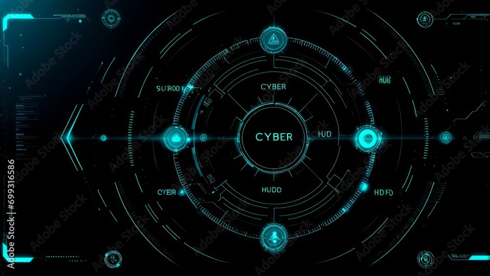Obraz premium Tech/Cyber/Security Background/wallpaper