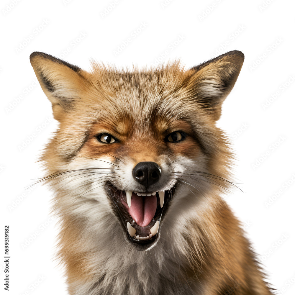 A Close up Capture of a Fox, Half Body, Isolated on Transparent Background, PNG A Close up Capture of a Fox, Half Body, Isolated on Transparent Background, PNG