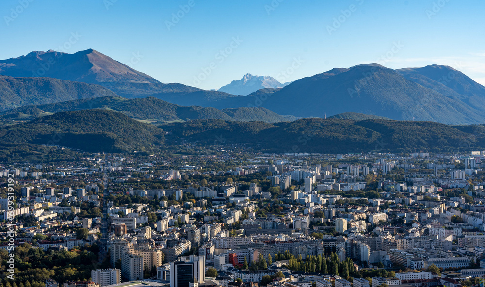 Grenoble, France, view of the city