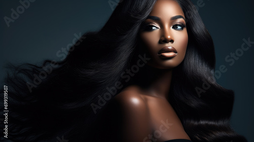 Beautiful afro american woman with glamour makeup, beauty salon concept, beautiful african american make-up girl 