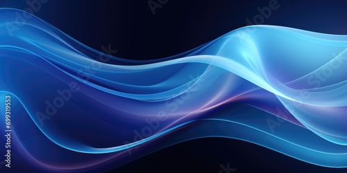 blue abstract background with white lines, in the style of sharp and angular, transparent layers, stripes and shapes, luminous compositions, shaped canvas, lightbox