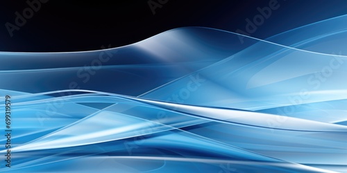 blue abstract background with white lines, in the style of sharp and angular, transparent layers, stripes and shapes, luminous compositions, shaped canvas, lightbox