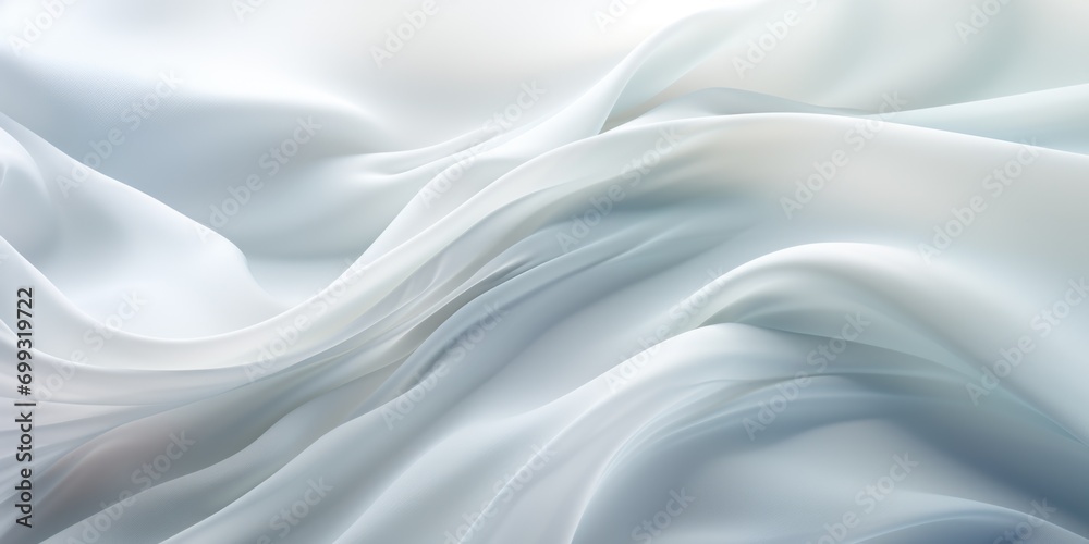 abstract white background with waves, in the style of flowing fabrics, light-filled, abstract minimalism appreciator