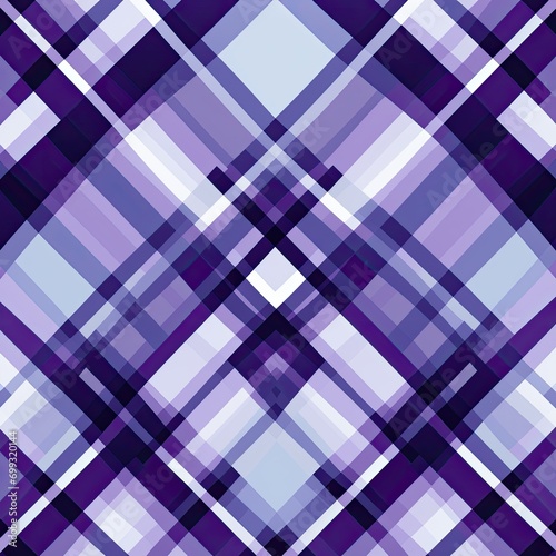 Wavy Purple Plaid Textile Pattern Tartan Cloth Crisscrossed Lines Checkered Cozy Rustic Sett