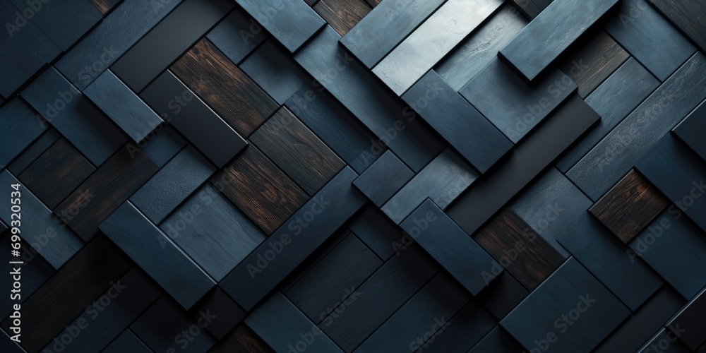dark black geometric background, in the style of dimensional multilayering, light indigo, concrete, modular construction dark black geometric background, in the style of dimensional multilayering, light indigo, concrete, modular construction