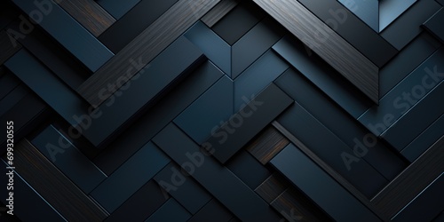 dark black geometric background, in the style of dimensional multilayering, light indigo, concrete, modular construction
