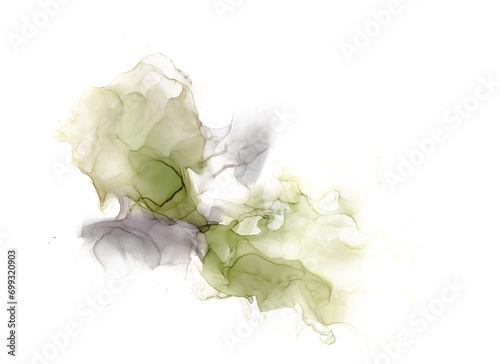 Luxury abstract fluid. Background texture with watercolor or alcohol ink, marble drawing effect. Template for wedding invitation, decoration, banner, background. File PNG.