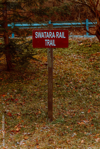 Swatara Rail Trail sign.