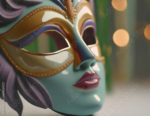 Carnival mask in pastel tones © izzzy71