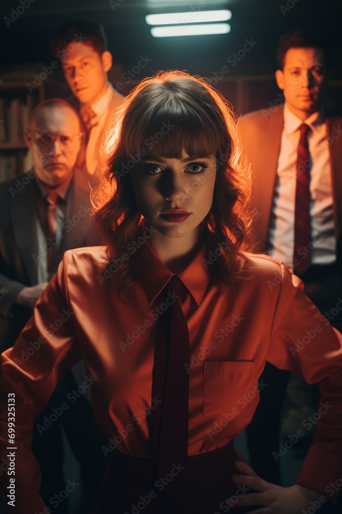 Close-up photo of business people