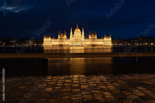 The Danube River overflowed, the shores of Budapest were flooded