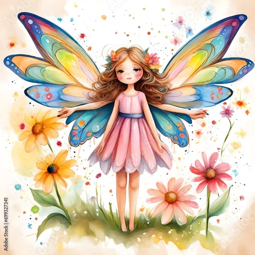fairy with flowers