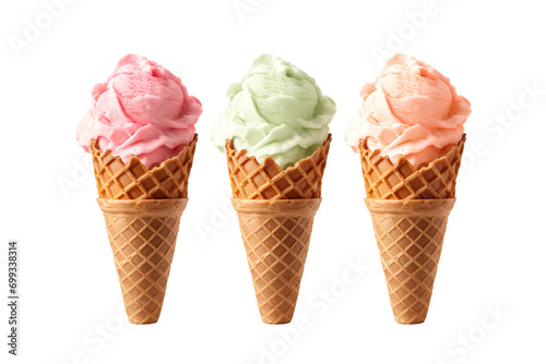 different sort of ice cream cones