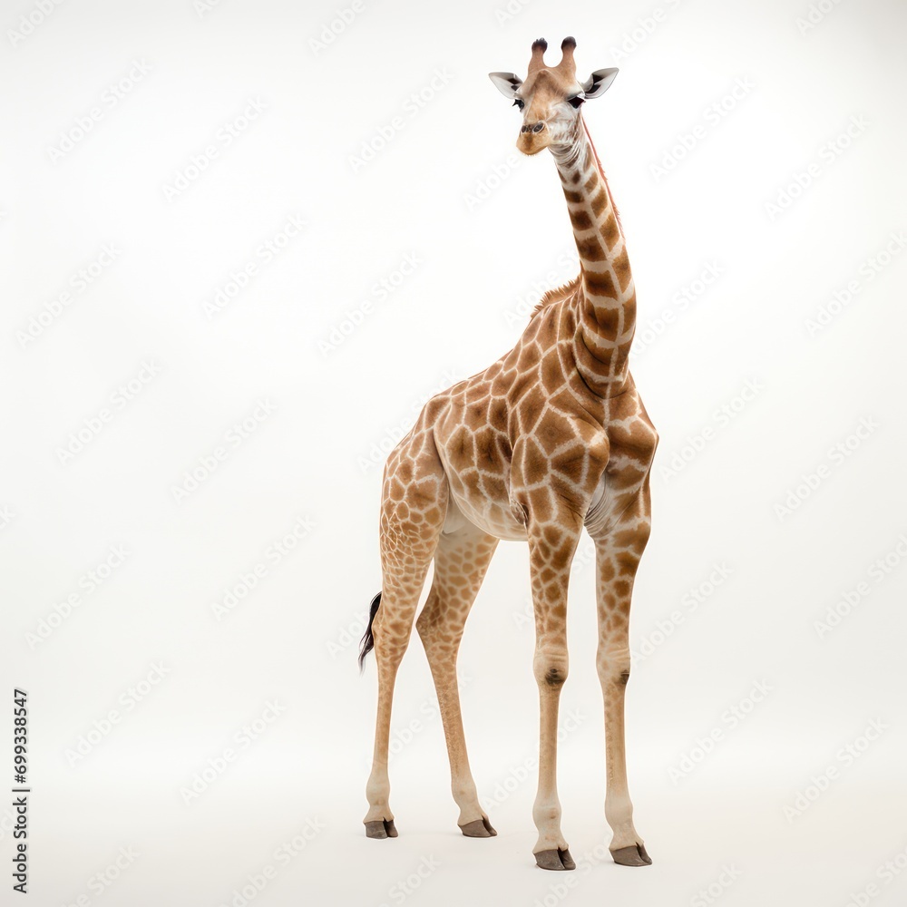 Fototapeta premium A giraffe in a standing pose