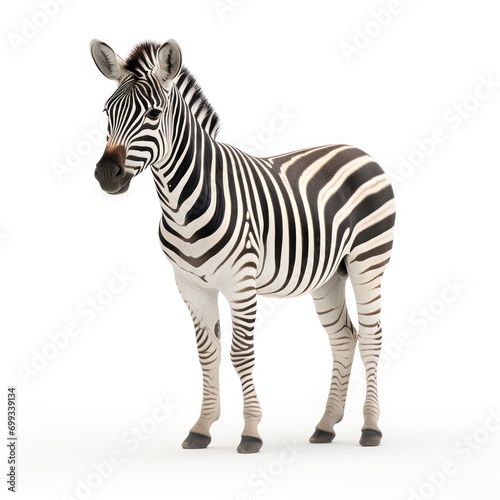 A zebra standing
