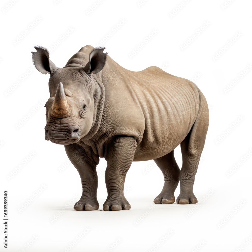 Obraz premium cute rhinoceros looking