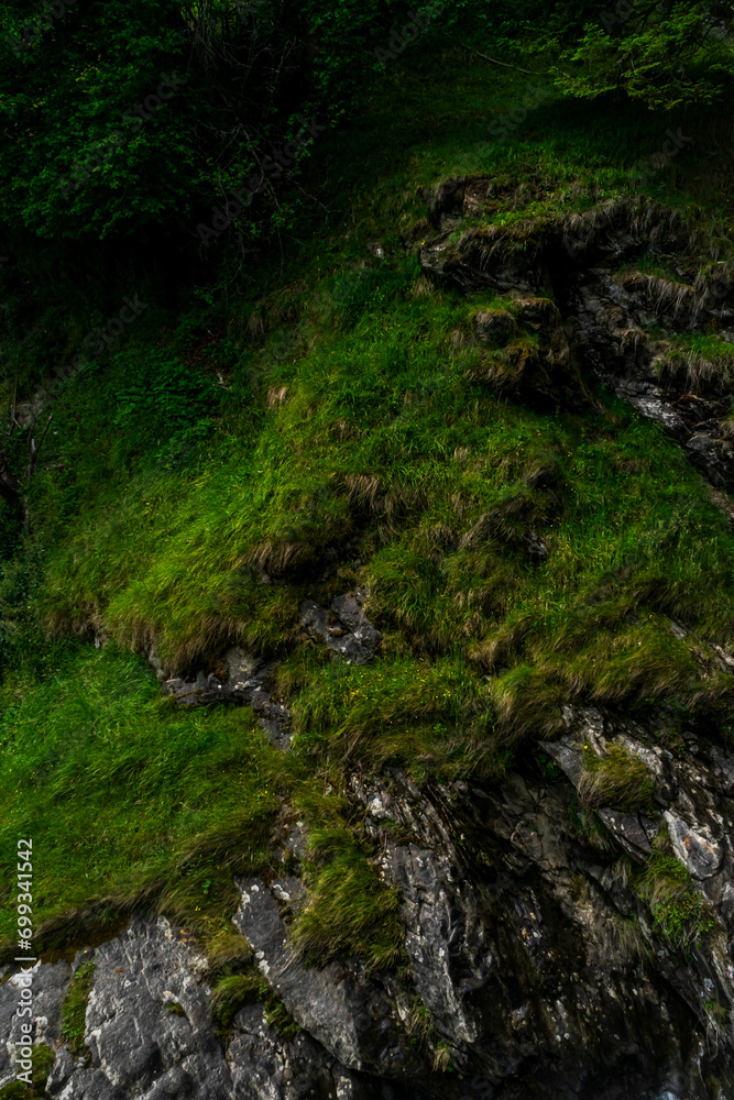 Hiking to the Parcines Waterfalls near Meran in South Tyrol Italy. Hiking to the Parcines Waterfalls near Meran in South Tyrol Italy.