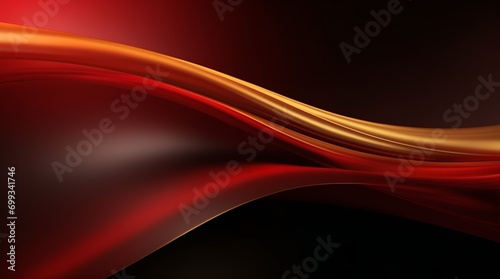  Golden and red brush art luxury background