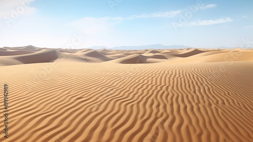 The Majestic Arid Dunes of the Desert