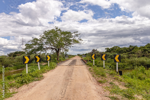 paisagem natural na cidade de Corumbá, região do Pantanal Sul, Estado do Mato Grosso do Sul, Brasil photo