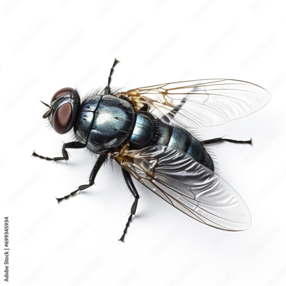 Illustration of a fly on white background Illustration of a fly on white background