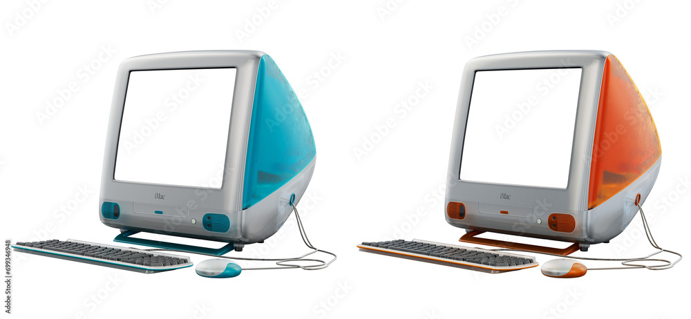 iMac G3 Apple パソコンデスク クリア素材 グリーン iMac G3 Apple