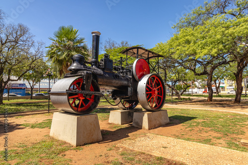 Photography praça pública na cidade de Corumbá, região do Pantanal Sul, Estado do Mato Gross