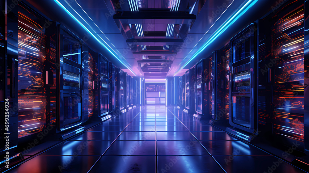 Quantum Computing Server Room