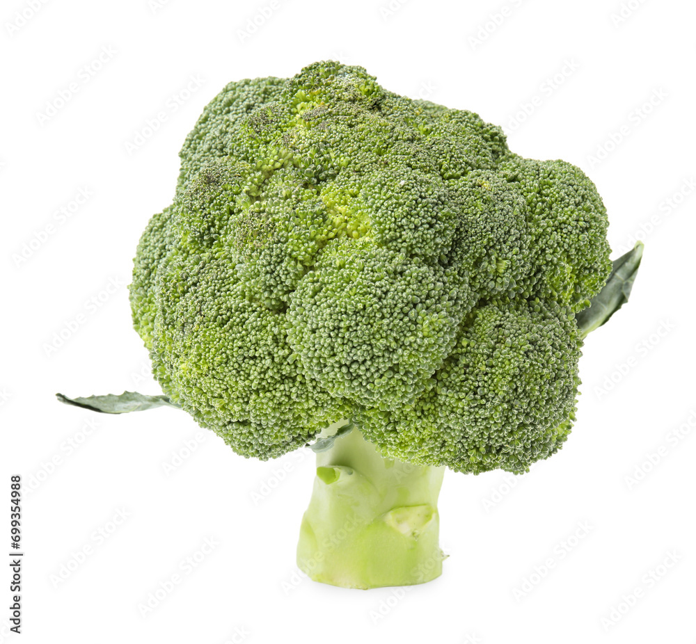 Fresh raw green broccoli isolated on white Fresh raw green broccoli isolated on white
