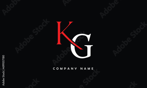 KG, GK, K, G Abstract Letters Logo Monogram photo