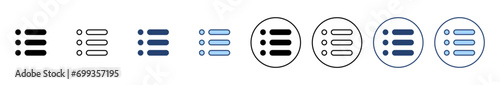 Menu icon vector. web menu sign and symbol. hamburger menu symbol
