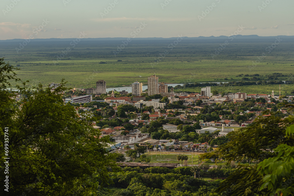 vista panorâmica da cidade de Corumbá, região do Pantanal Sul, Estado do Mato Grosso do Sul, Brasil