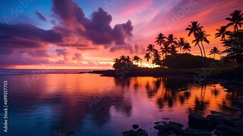 Tropical Twilight: A Paradise Sunset
