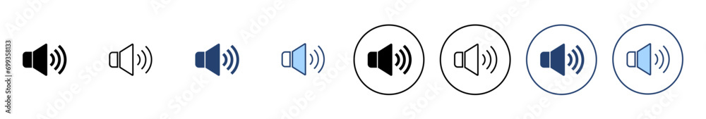 Speaker icon vector. volume sign and symbol. loudspeaker icon. sound symbol Speaker icon vector. volume sign and symbol. loudspeaker icon. sound symbol