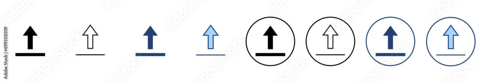 Upload icon vector. load data sign and symbol Upload icon vector. load data sign and symbol