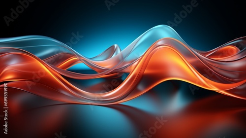 Next-Gen Waves: Dive into Teal and Coral Elegance with 64K Wallpapers – Elevate Your Screens in Style!, Generative AI