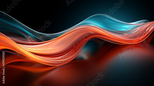 Next-Gen Waves: Dive into Teal and Coral Elegance with 64K Wallpapers – Elevate Your Screens in Style!, Generative AI