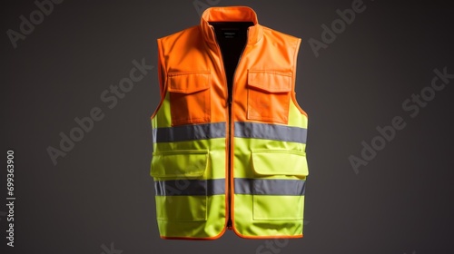 Safety Vest Reflective shirt beware, on white background