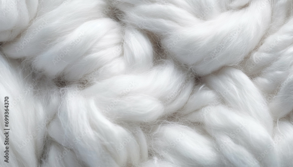 Fluffy wool coat, warm and elegant, focus on foreground generated by AI - obrazy, fototapety, plakaty 
