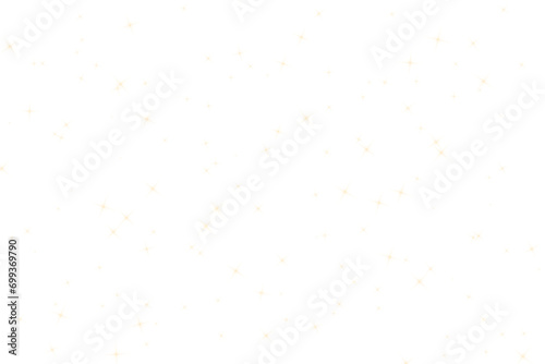 Set of small, medium and large stars on a real transparent background. Png illustration.