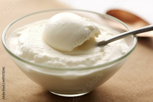 smooth creamy frozen dessert. Generative AI
