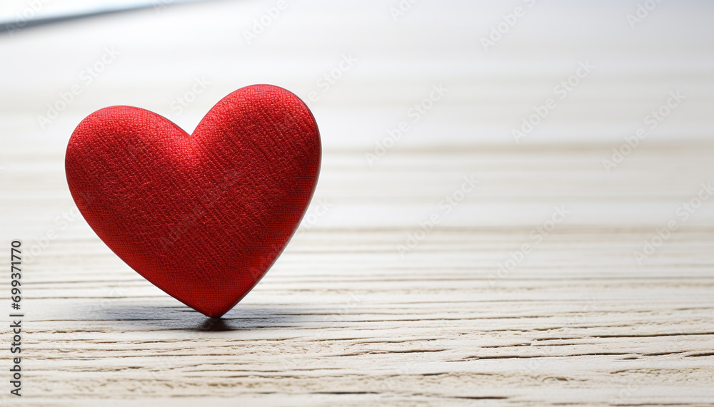 Love and romance on a rustic wooden table generated by AI Love and romance on a rustic wooden table generated by AI