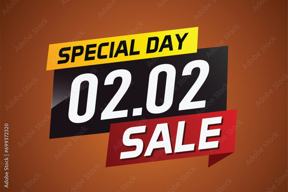 2.2 Special day sale word concept vector illustration with ribbon and 3d style for use landing page, template, ui, web, mobile app, poster, banner, flyer, background, gift card, coupon	
