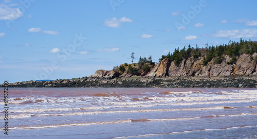 Pebble beach at Cape Enrage NB Canada