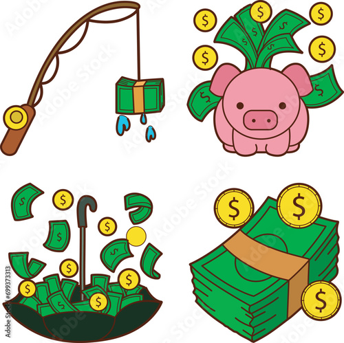 The theme of this icon set is Money
